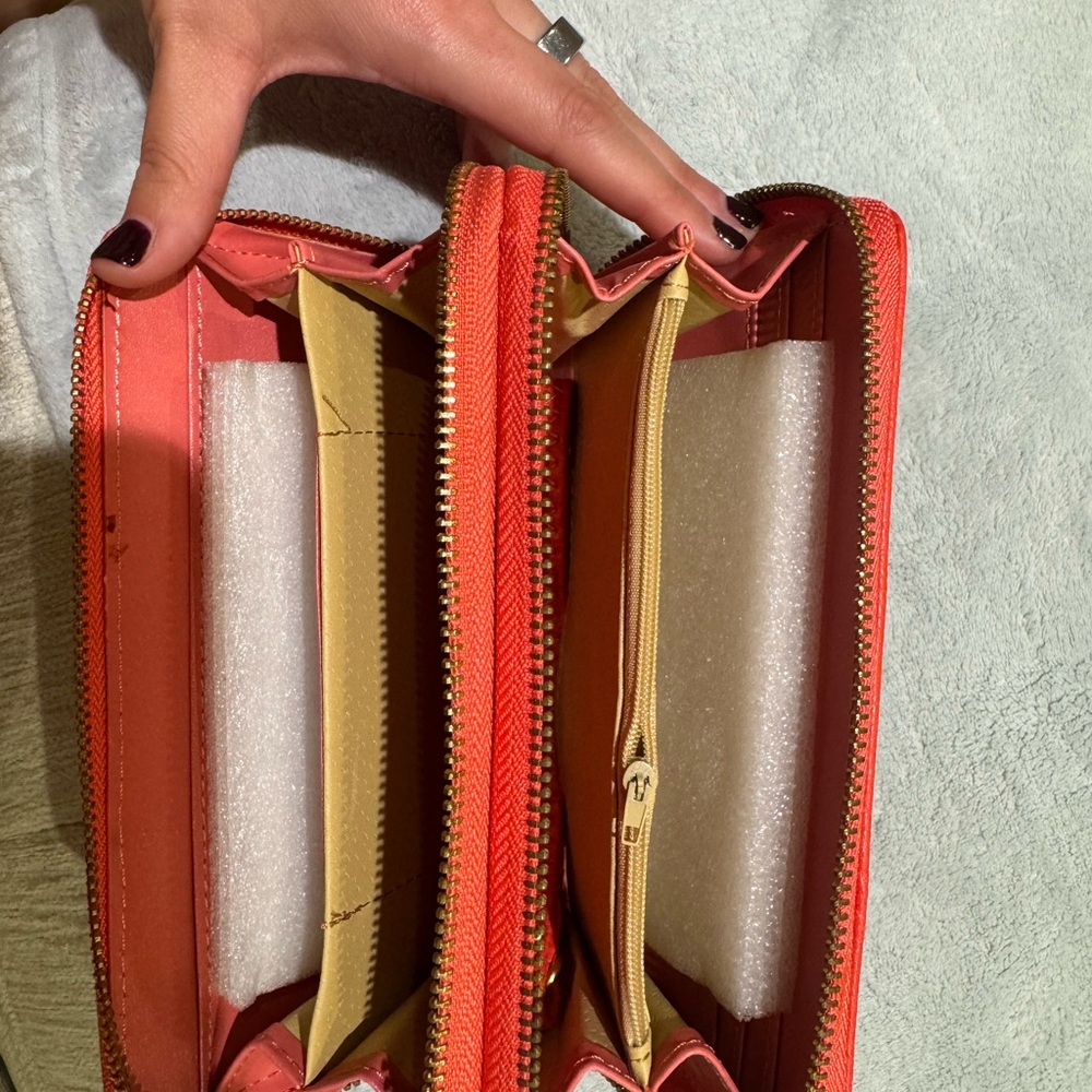 Red Leather Wallet - Picture 3 of 3